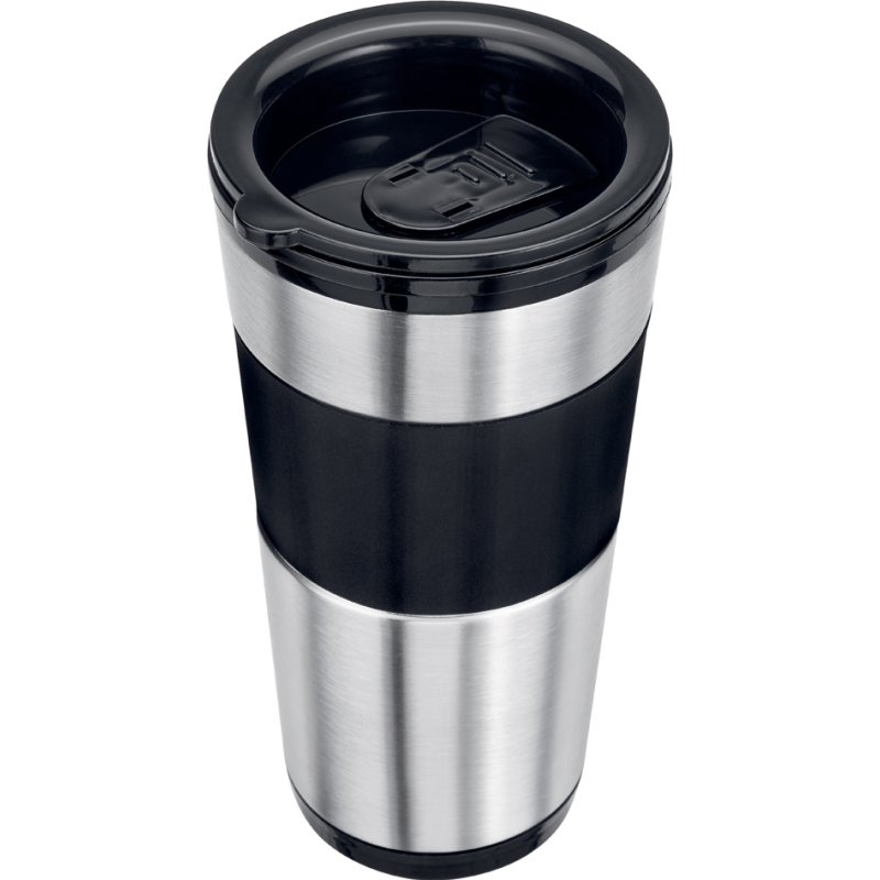 CLATRONIC coffee maker to go KA 3733, black/silver, 400 ml, thermos mug